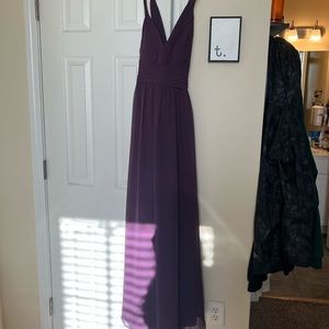 Azazie Plum Bridesmaid Dress